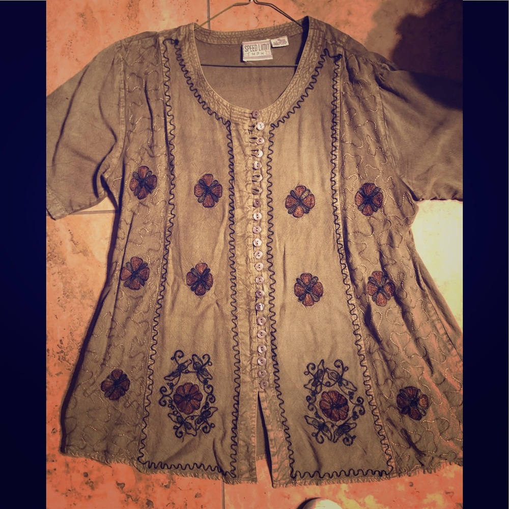 Stone washed blouse